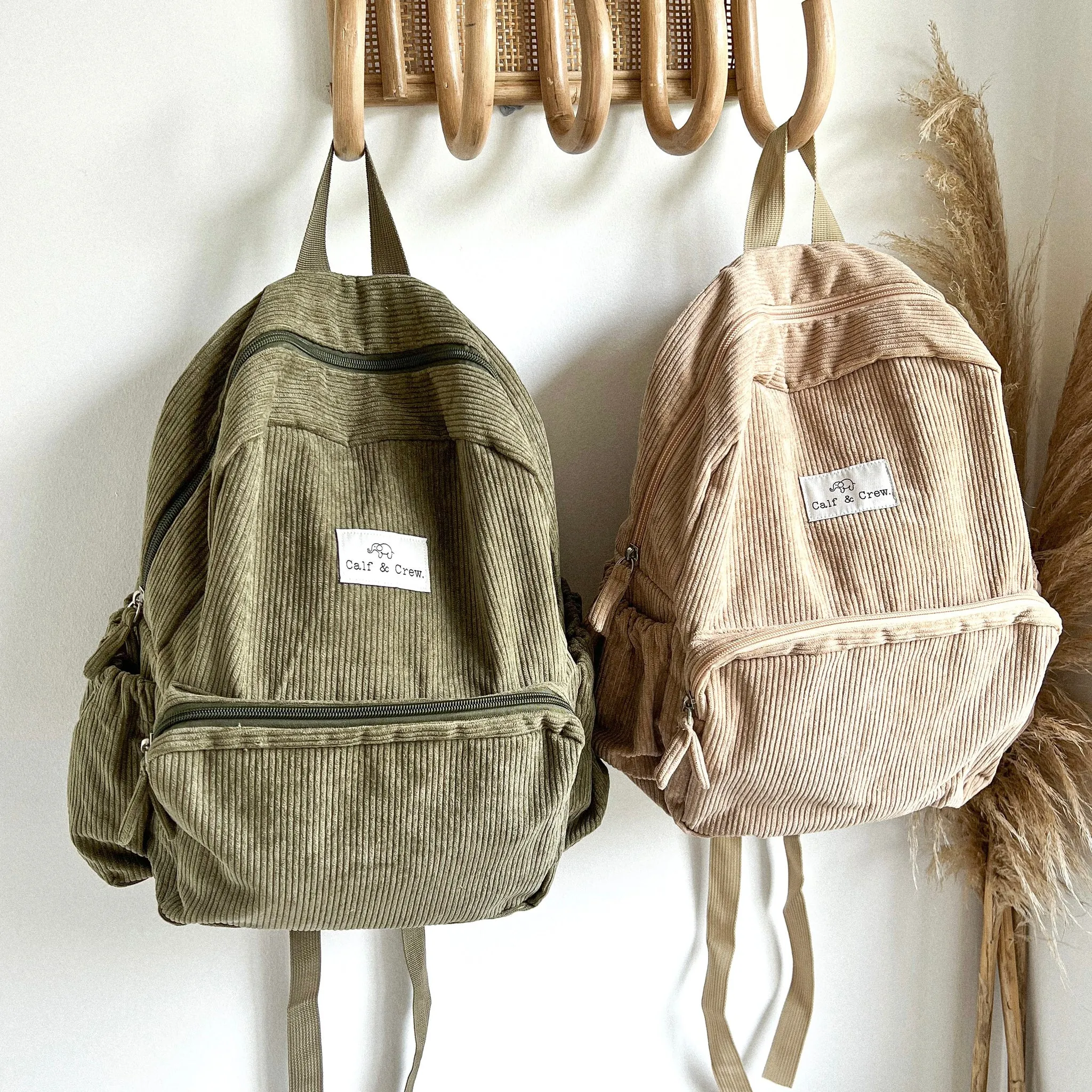 Corduroy Junior Backpack | Khaki