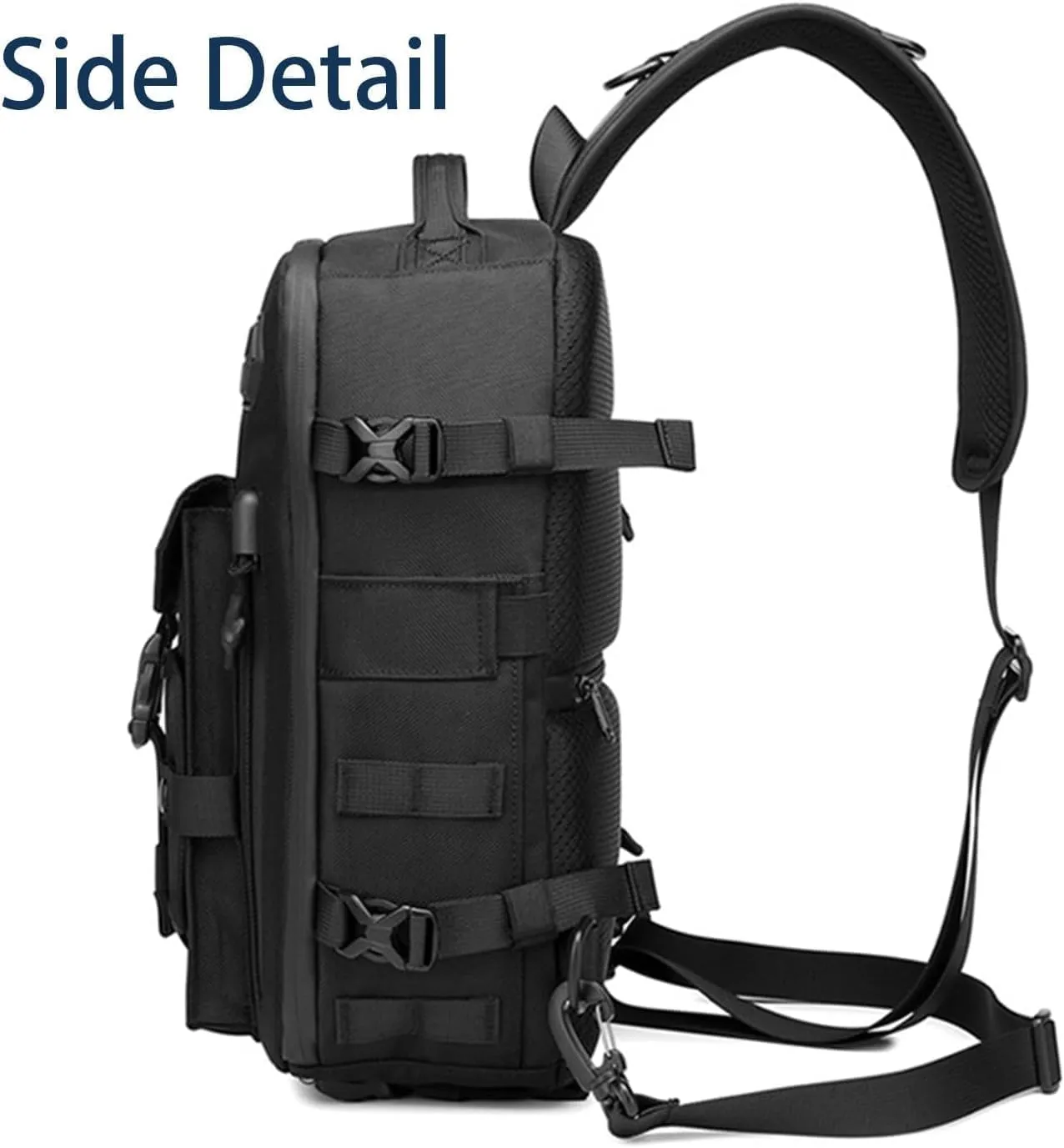 Cosmos Explorer Sling Bag, Anti Theft Tactical Sling Backpack, for Outdoor Hiking (blue)