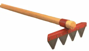 Council Tool Fire Rake, Straight Handle, 60 in. L