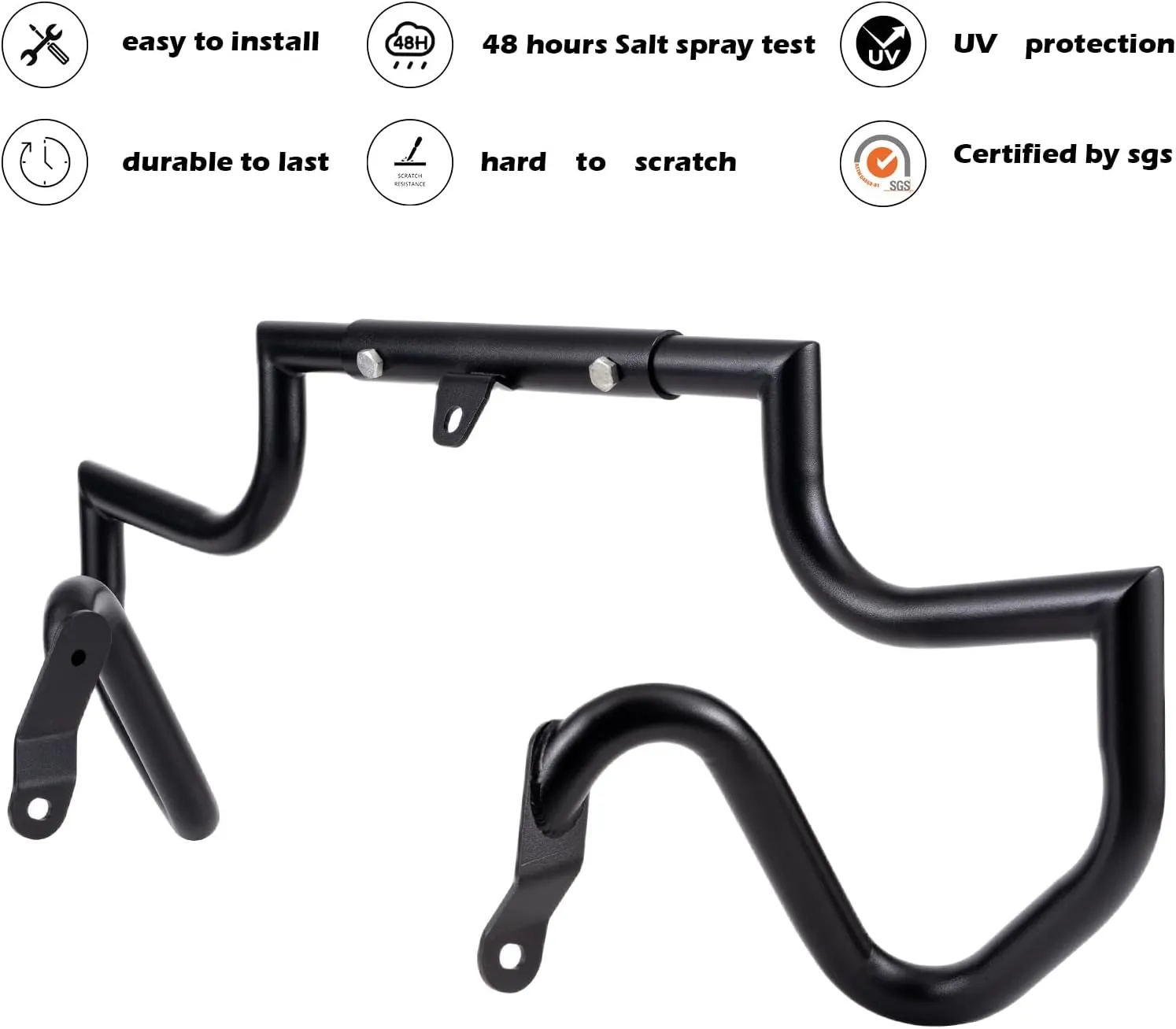 Crash Bar Engine Guard Highway Freeway Bar for Harley V-Rod Vrod Night Rod Muscle VRSC VRSCF VRSCA (Black)