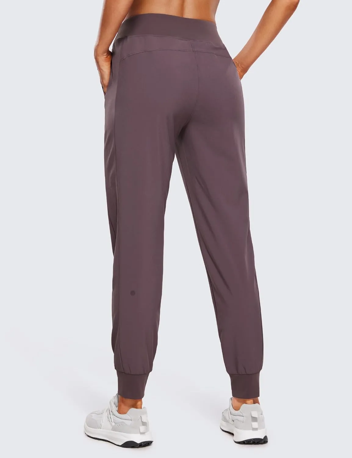CRZ YOGA Womens Joggers Pants with Pockets Lightweight Workout Travel Casual Golf Hiking Pants for Women Quick Dry