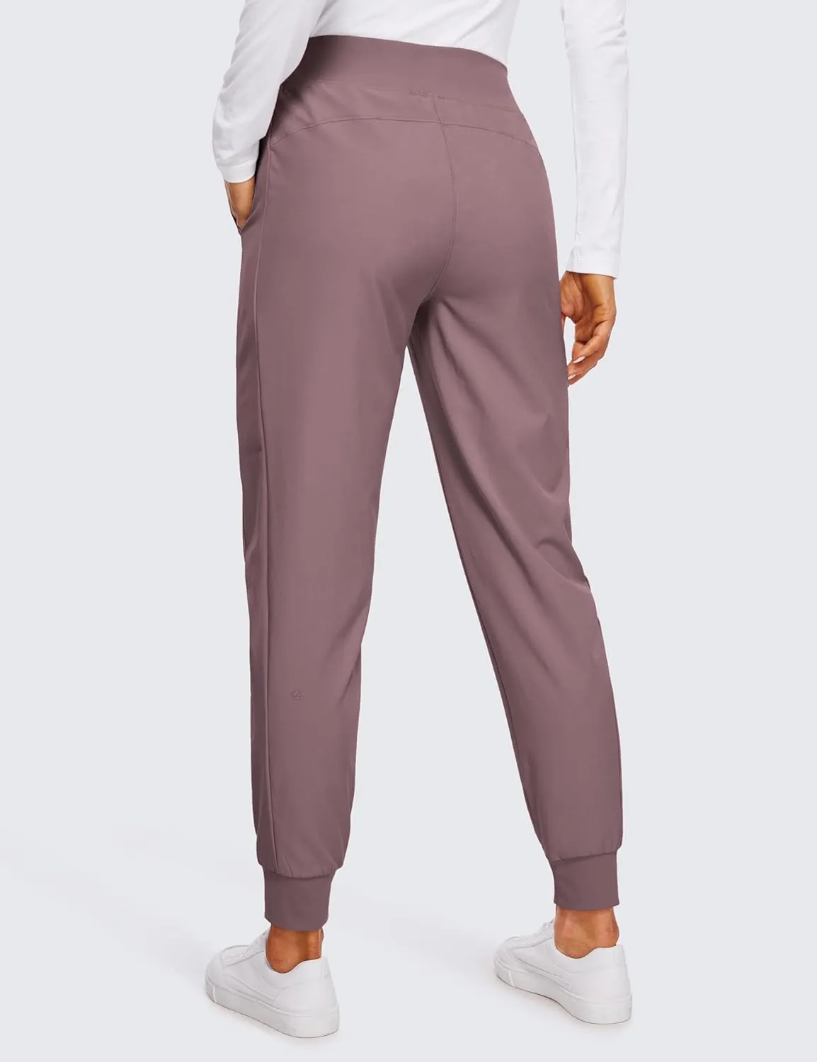 CRZ YOGA Womens Joggers Pants with Pockets Lightweight Workout Travel Casual Golf Hiking Pants for Women Quick Dry