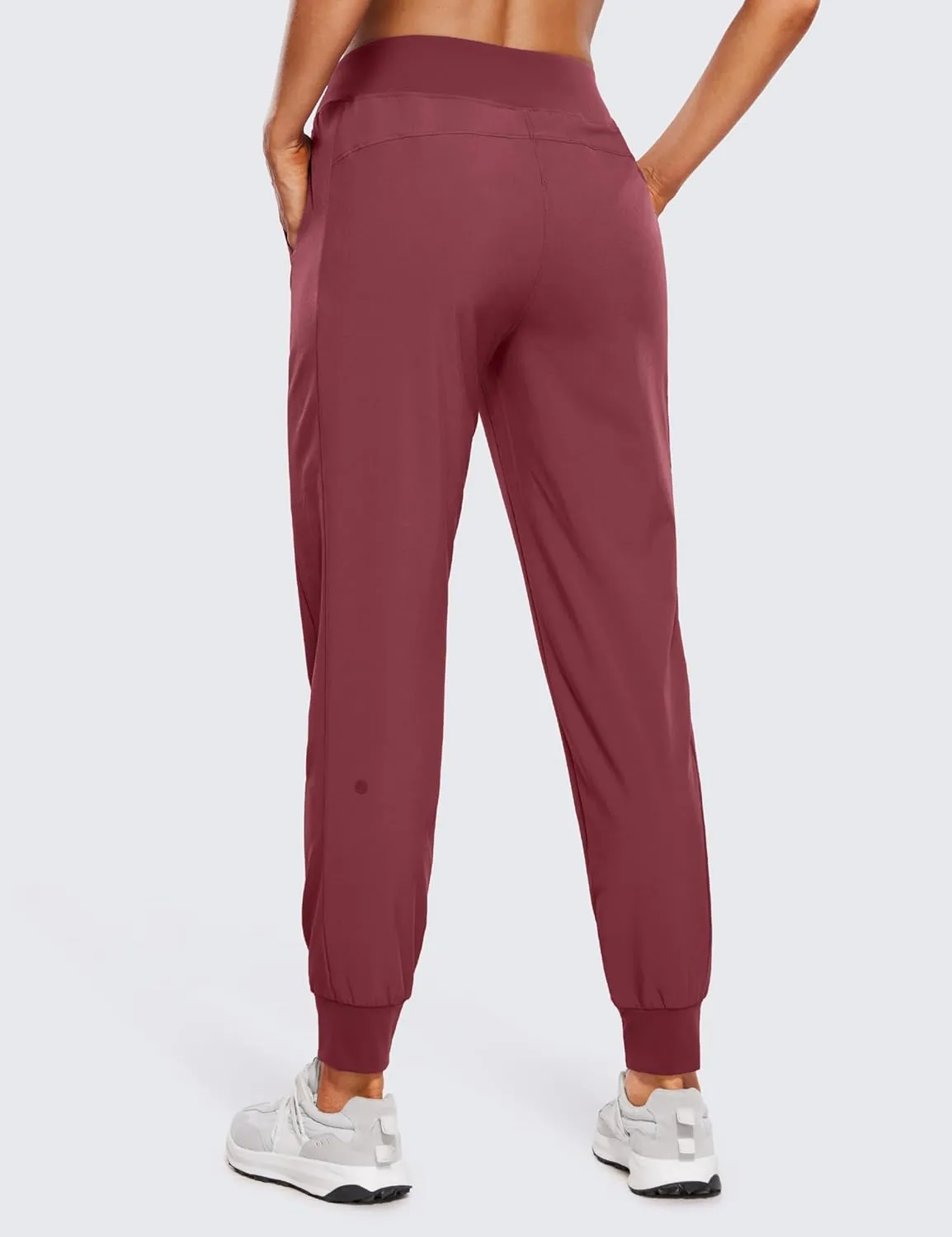CRZ YOGA Womens Joggers Pants with Pockets Lightweight Workout Travel Casual Golf Hiking Pants for Women Quick Dry