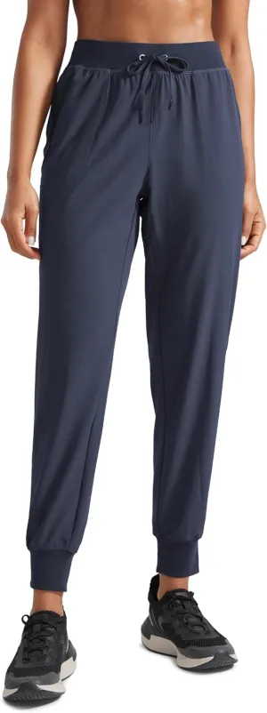 CRZ YOGA Women's Lightweight Workout Joggers 27.5" - Travel Casual Outdoor Running Athletic Track Hiking Pants with Pockets
