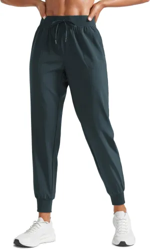 CRZ YOGA Women's Lightweight Workout Joggers 27.5" - Travel Casual Outdoor Running Athletic Track Hiking Pants with Pockets