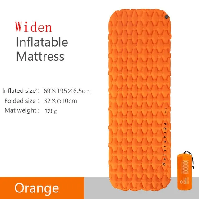 Customer satisfaction Air Lightweight Mattress TPU Inflatable Camping Nylon Portable Naturehike Mat Moisture-proof Mattress Pad NH19Z032-P Sleeping Top-notch service