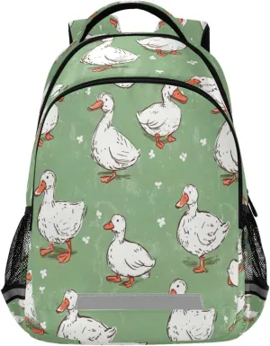 Cute Ducks Design Waterproof Backpack - Casual Outdoor Sports Daypack with Ergonomic Shoulder Straps#327