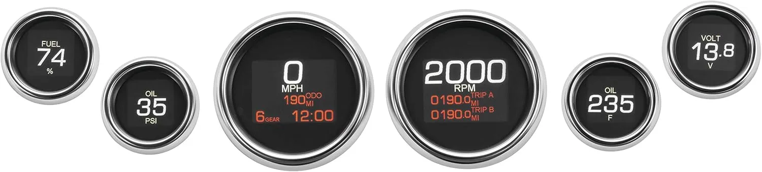 Dakota Digital MLX-8604 MLX Series 6 Gauges Set