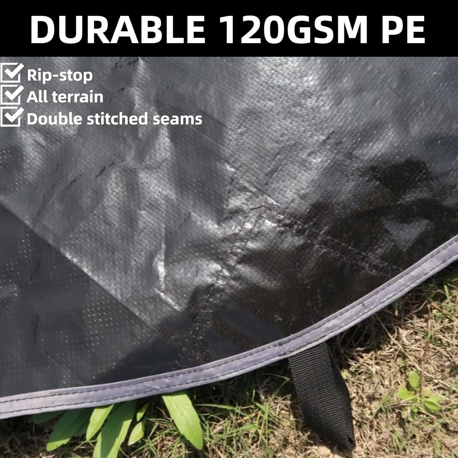 DANCHEL OUTDOOR B5PRO/B2/B2A Bell Tent Footprint, 3/4/5/6m Waterproof Round Tarp Ground Sheet for Canvas Yurt Tent Floor Protector Camping Glamping Accessories