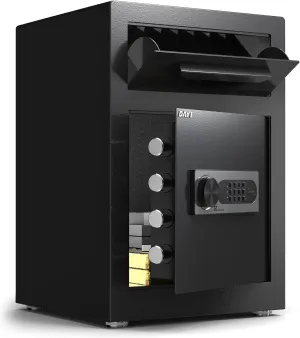 DAYI Drop Safe, 2.6 Cubic Feet Deposit Box with Drop Slot, Depository Safe with Fireproof Bag for Business & Home, Cash box for Documents - DM-52