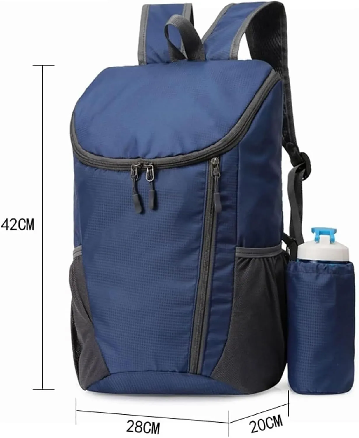 Daypack Climbing Touring Camping Backpack Ultralight Backpack With Bottle Holder Folding Travel Outdoor Sport Travel(F)