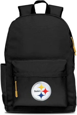 Denco Pittsburgh Steelers Campus Backpack - Ideal for the Gym, Work, Hiking, Travel, School, Weekends, and Commuting