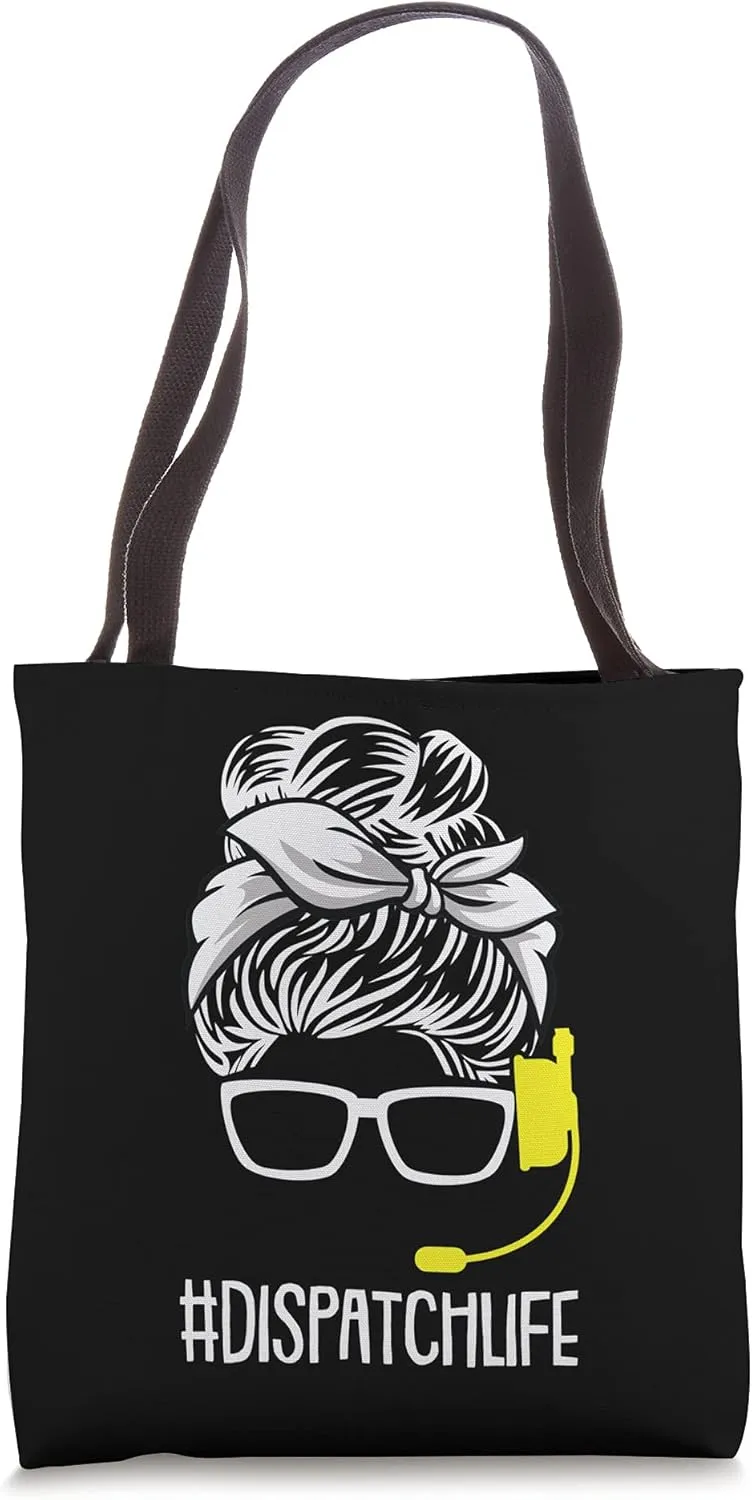 Dispatch Life 911 Dispatcher Thin Gold Line Operator Tote Bag