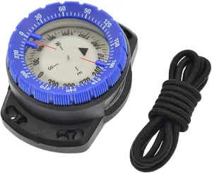 Dive Compass Surfing Luminous Underwater 50m Wrist Compass Night Vision Waterproof Navigation Compass with Bungee Gray Guide