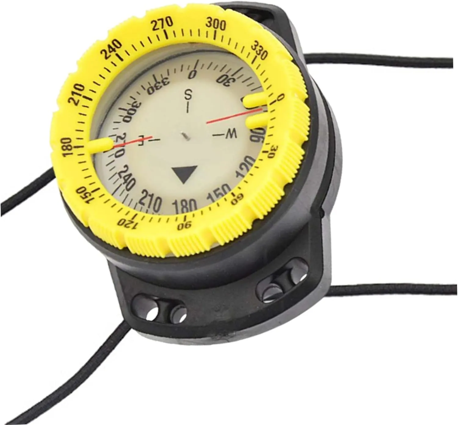 Dive Compass Surfing Luminous Underwater 50m Wrist Compass Night Vision Waterproof Navigation Compass with Bungee Wrist Compass Watch Band Compass Diving Compass Compass