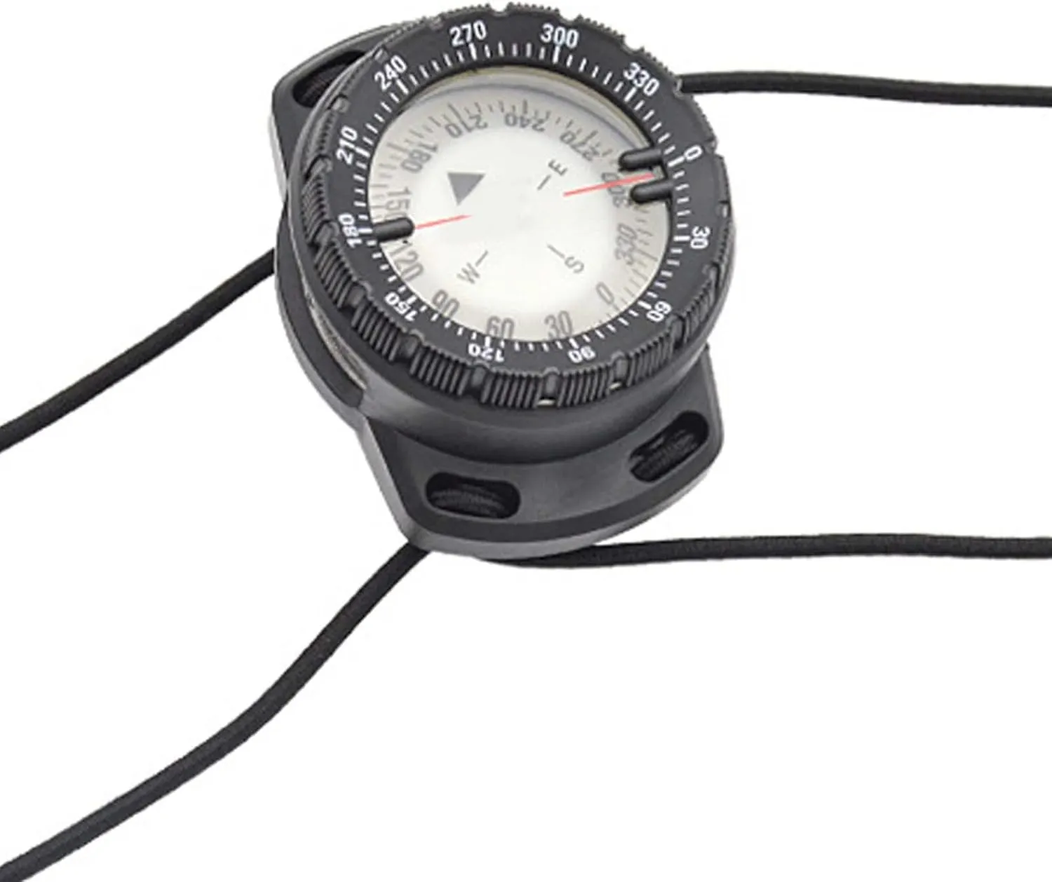 Dive Compass Surfing Luminous Underwater 50m Wrist Compass Night Vision Waterproof Navigation with Bungee Watch Band Wrist