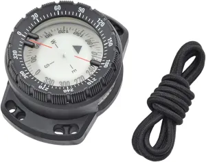 Dive Compass Surfing Luminous Underwater 50m Wrist Compass Night Vision Waterproof Navigation with Bungee Watch Band Wrist
