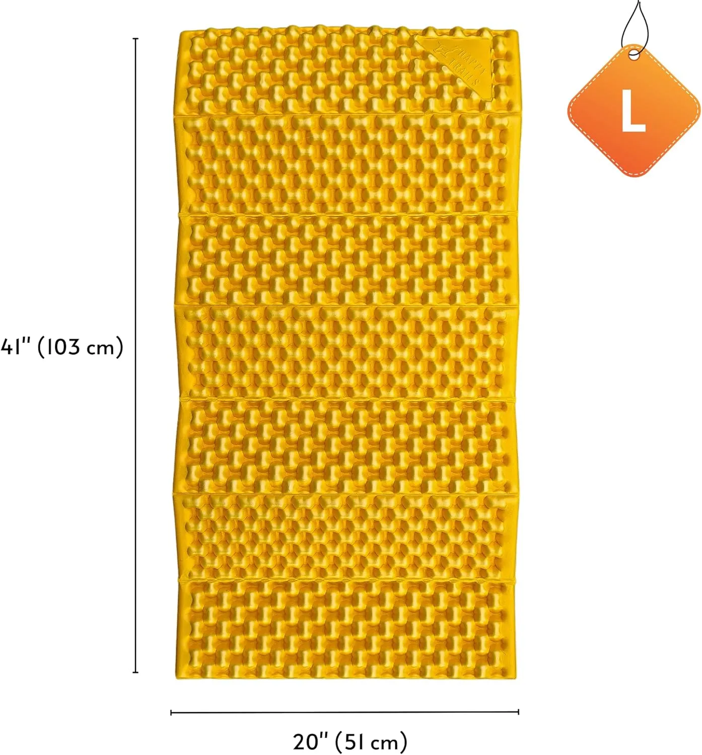 Dog Sleeping Pad—Ultralight Foldable Closed Cell Foam Dog Sleeping Pad—Ultimate for Camping, Backpacking, Hiking—Outdoor Dog Bed—Compact & Lightweight Dog Sleeping Mat (Large)