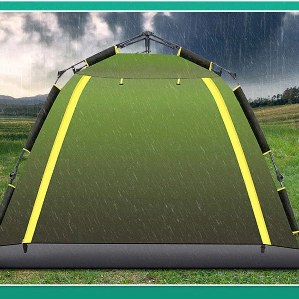 Dome Light Camping Tent Pop Up Dome Tent Instant Family Tent with Awning & Mat and Warm for Fishing Camping Hiking Portable Tent (Tent B 220X210X145CM)