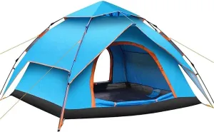 Dome Pop-Up Camping Tent,Automatic Tent,Double Layer Tent,for 3-4 Person Outdoor Backpacking