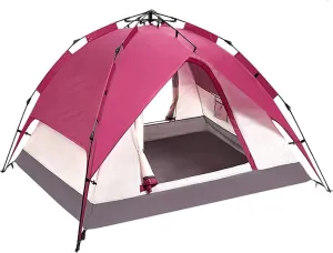 Dome Tents Outdoor Portable Foldable Camping Tent, Instant Pop-Up Tent 3-4 Persons Quick Set Up Windproof and Rainproof