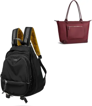 DORIS&JACKY UNISEX Campus Backpack Large Capacity Travel Casual Daypack For Women