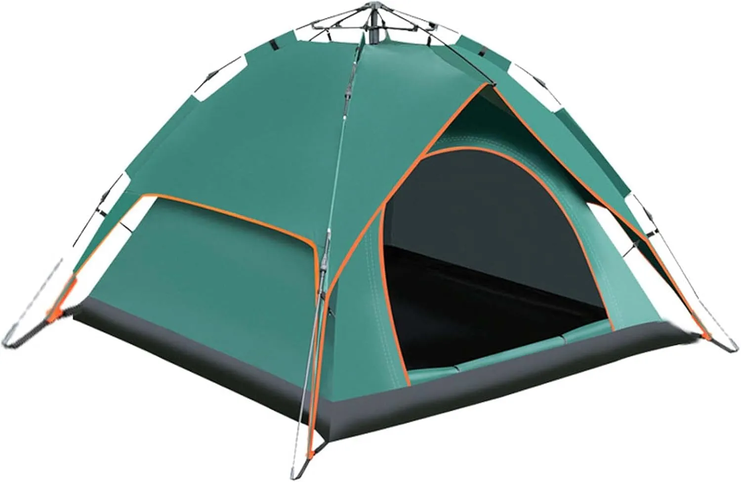 Double Layer Tent, 4 Person Camping Tent, Portable Waterproof Windproof Tent, Easy Setup for Family Camping Outdoor Hiking