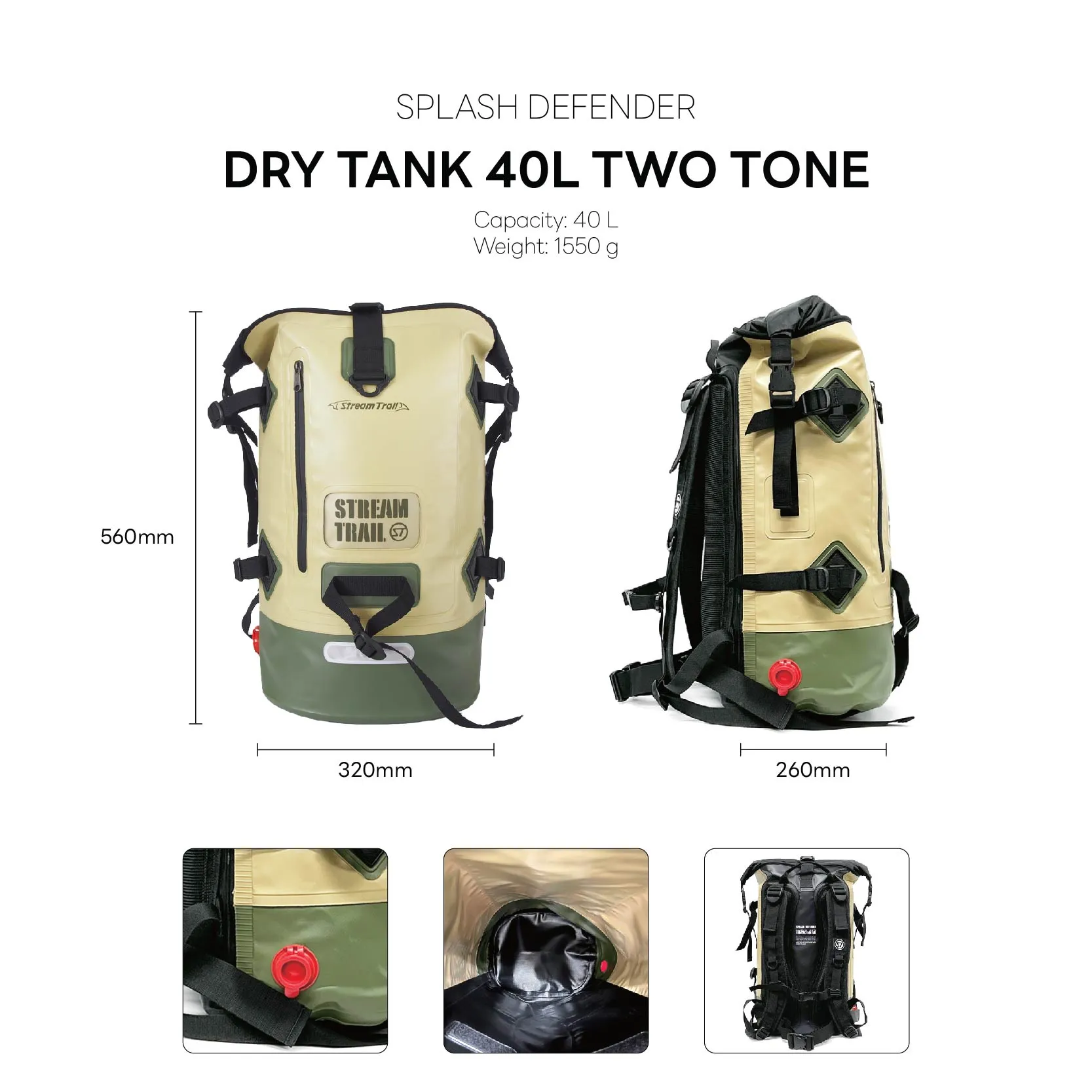 Dry Tank 40L Two Tone