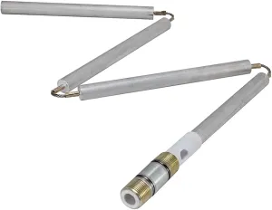 Eastman 42 Inch Flexible Magnesium Anode Rod, 3 Inch Nipple Fitting, Chrome, 60286
