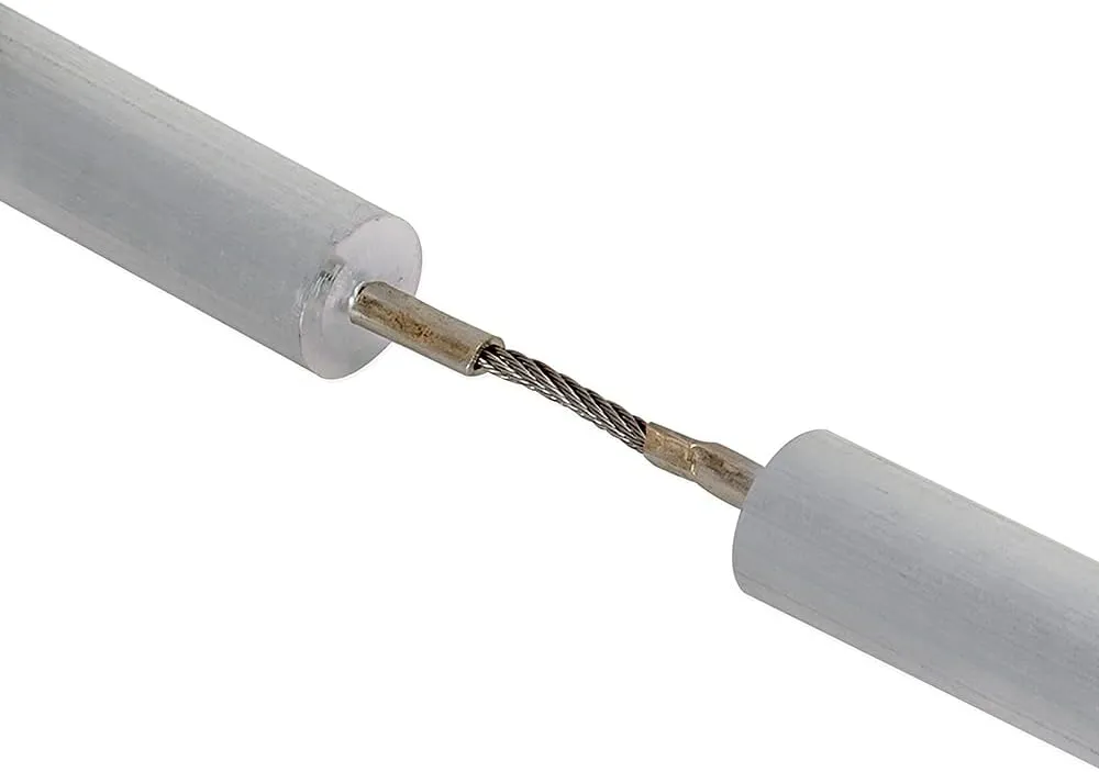 Eastman 42 Inch Flexible Magnesium Anode Rod, 3 Inch Nipple Fitting, Chrome, 60286