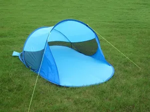 Easy to Assemble 1-2 People Beach Tent Waterproof Sun Shelter Tarp Outdoor Shade Canopy for Family Holiday Party