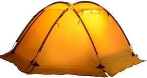Easy to Assemble Family Camping Ball Tent Double- Layer Anti- Storm Anti UV for Family Party Travel Mountaineering 3-4 Person