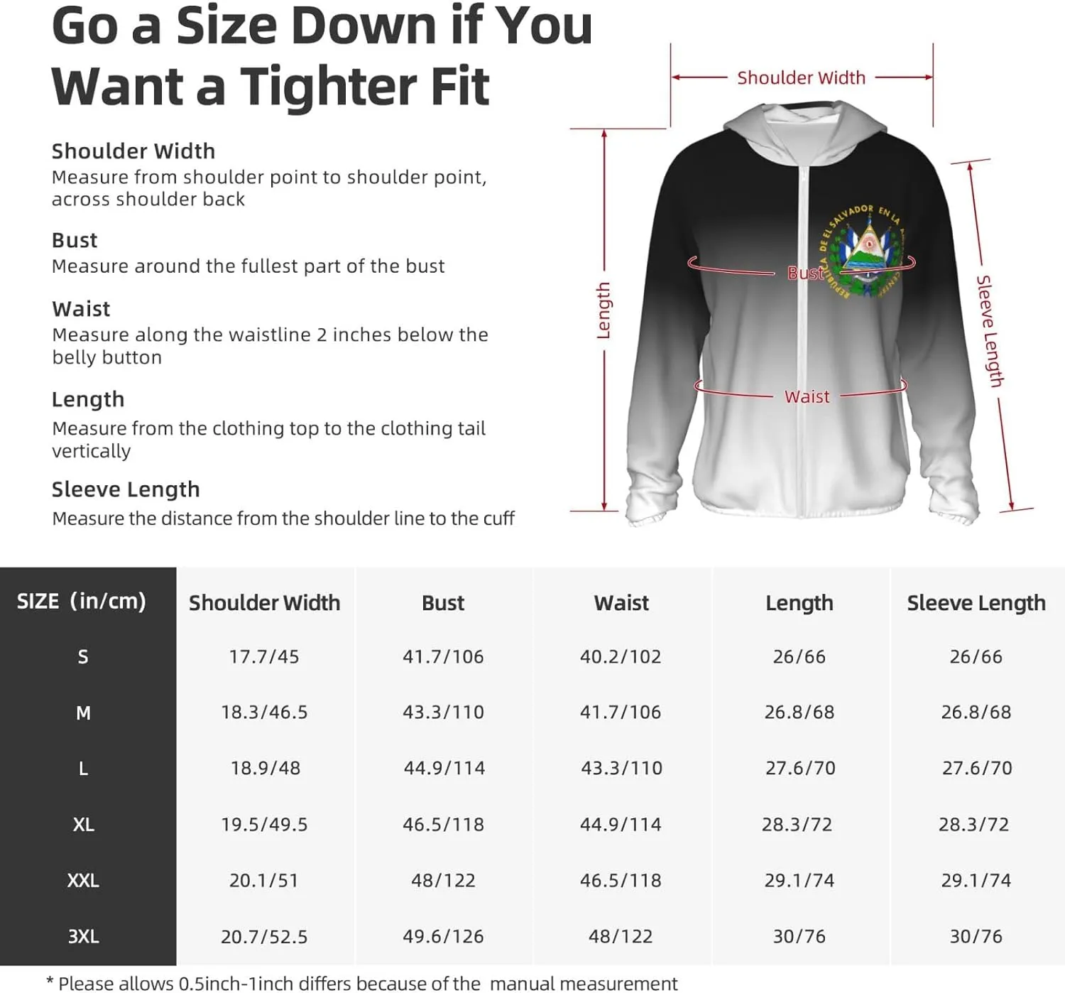 El Salvador Coat of Arms Men's Sun Protection Shirts with Zipper SPF Uv Shirt for Fishing Running Hiking,