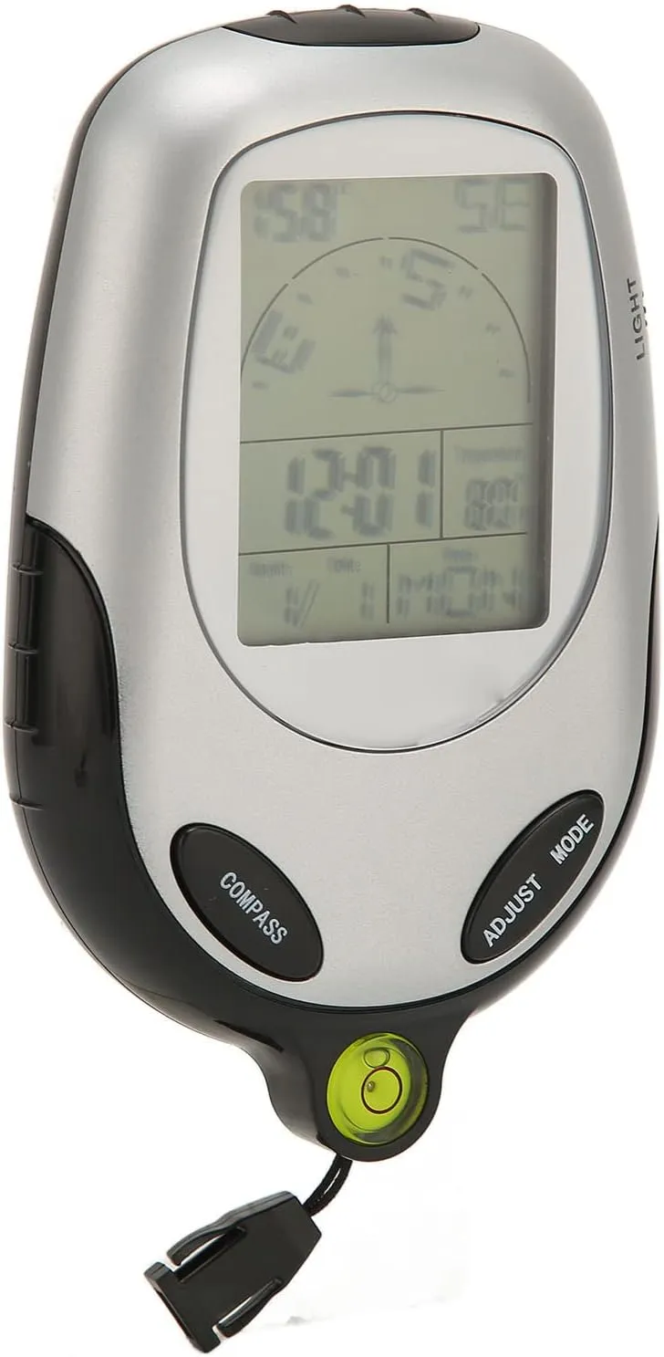 Electronic Navigation Compass with High Precision Measurement for Hiking, Campsite - Light Design