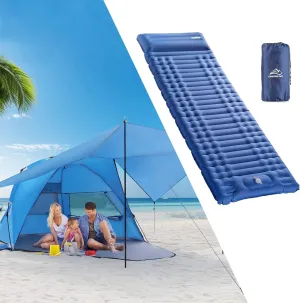 Elegear Self Inflating Sleeping Pad 4" Ultra-Thick and Beach Tent with 360° Removable Canopy