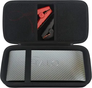 Elonbo Carrying Case for Halo Bolt Air 58830 mWh/Halo Bolt Air  Portable Emergency Power Kit, Car Charger Power Bank Holder, Extra Mesh Pocket Fits Car Battery Jump Starter, Jumper Cables, Black