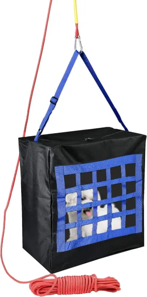 Emergency Escape Bag for Pets up to 100 Pounds - Rope 50ft Included - Safety Equipment Carrier - Rapid Rescue Bag for Pets Animals (Large 28"x21"x14")