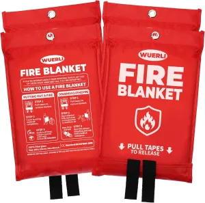 Emergency Fire Blanket, Fire Blanket for Home and Kitchen,40" x 40", 4 Pack