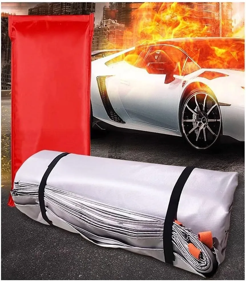 Emergency Fire Blanket, Flame Retardant Fire Extinguishing Cloth for House Camping Car Office Warehouse(26.3 * 32.9ft/8 * 10m)