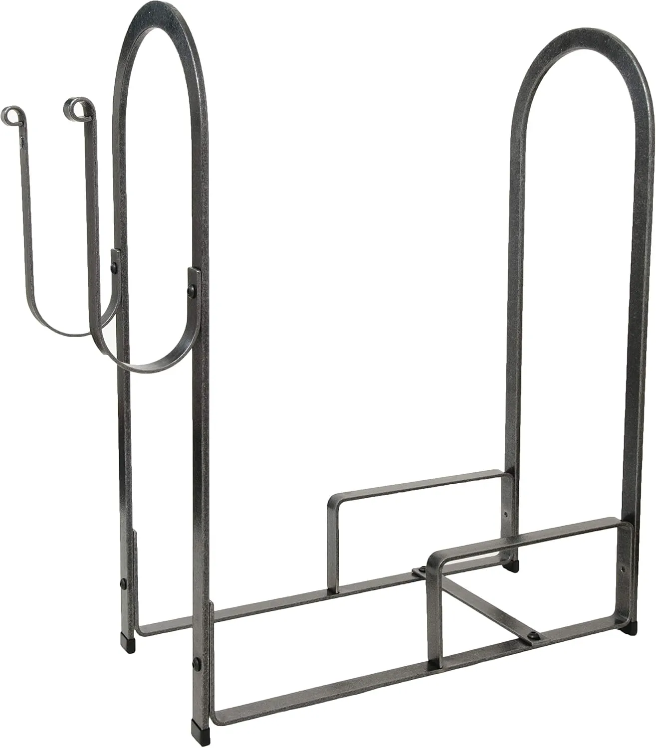 Enclume Large Fire Center Log Rack, Hammered Steel