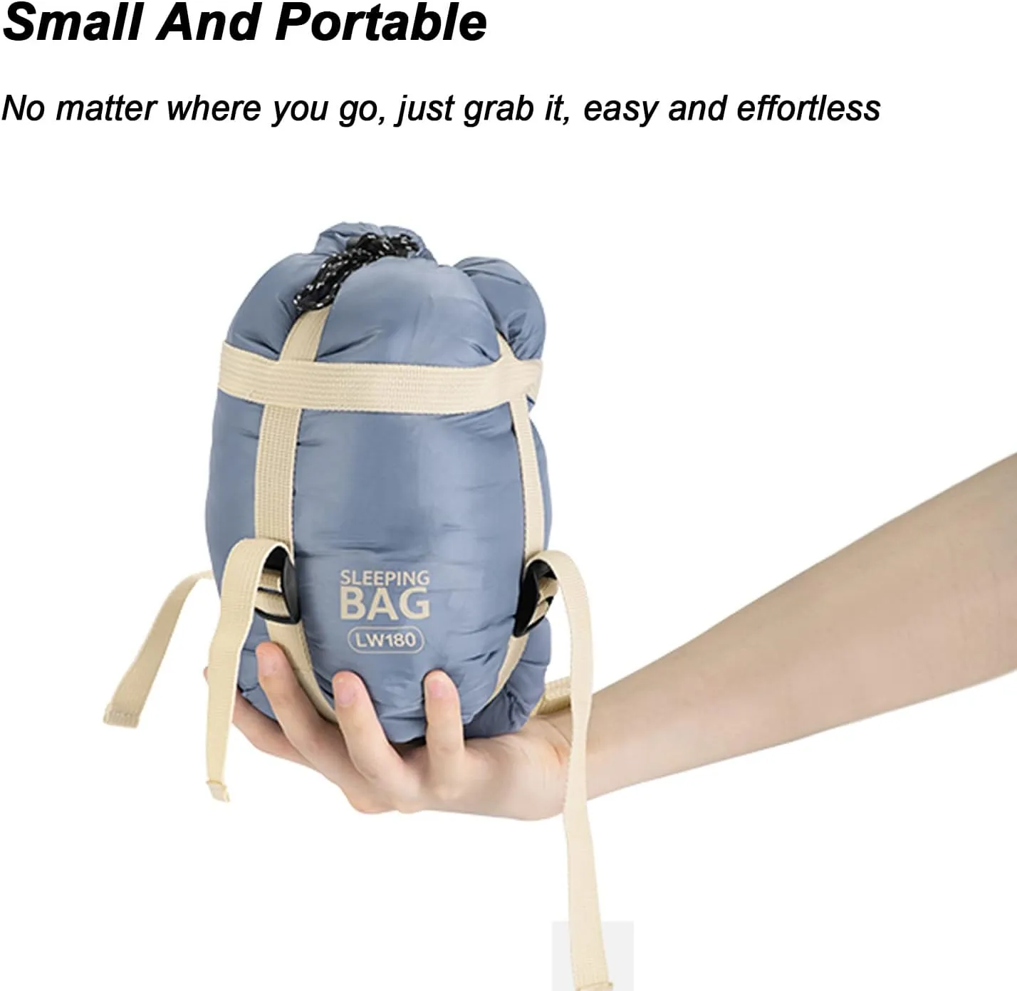 Envelope Sleeping Bag, Two Seasons Constant Temperature Sleeping Bag, Ultralight Portable Sleeping Bag Suitable for Outdoor Travel
