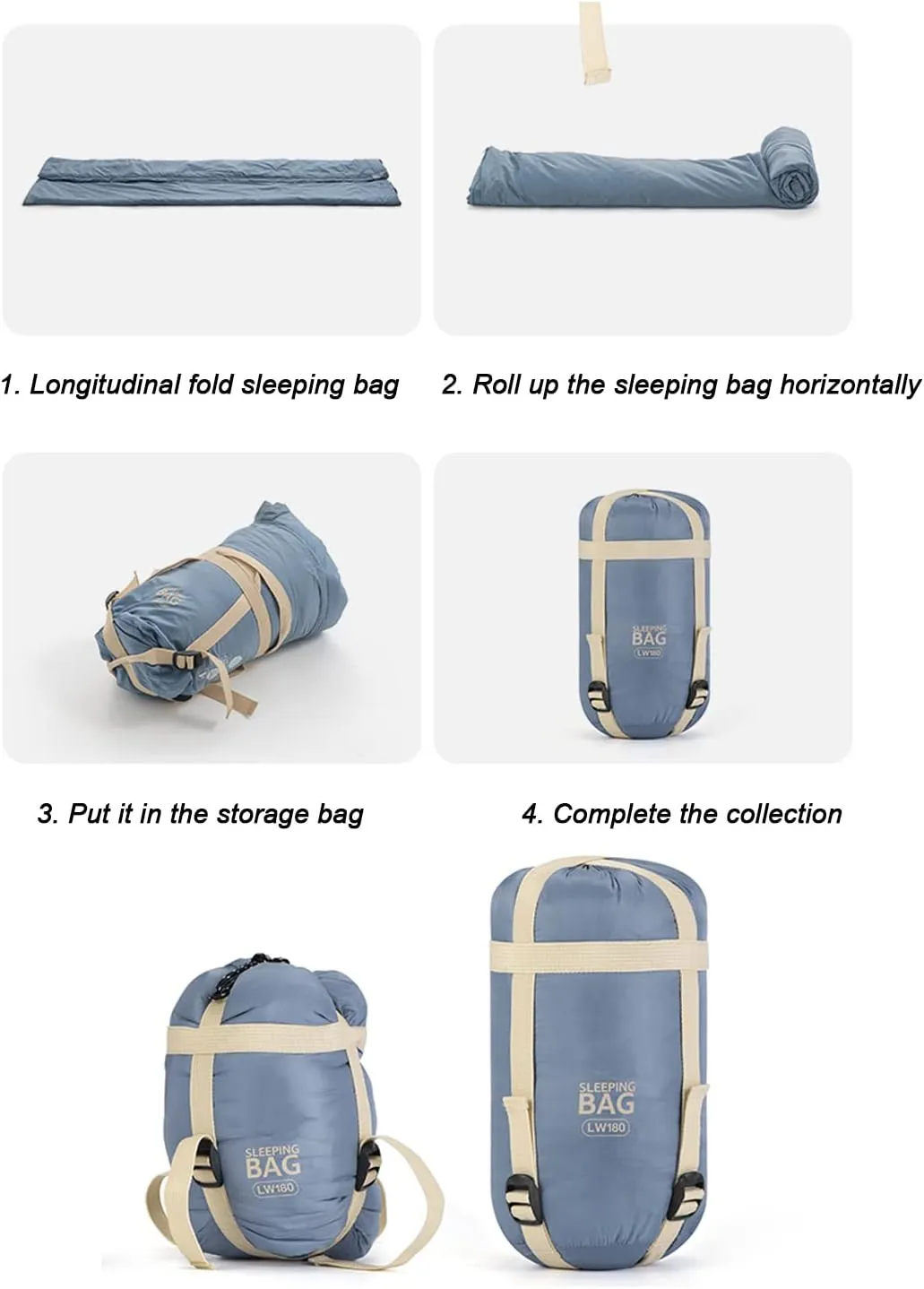 Envelope Sleeping Bag, Two Seasons Constant Temperature Sleeping Bag, Ultralight Portable Sleeping Bag Suitable for Outdoor Travel