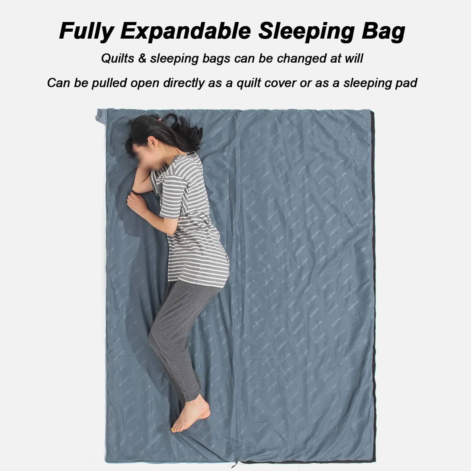 Envelope Sleeping Bag, Two Seasons Constant Temperature Sleeping Bag, Ultralight Portable Sleeping Bag Suitable for Outdoor Travel