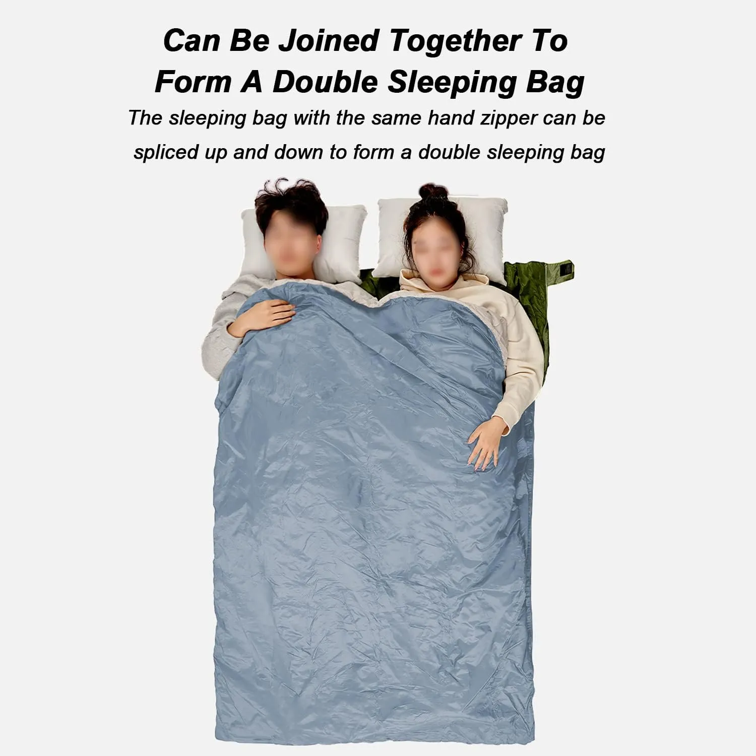 Envelope Sleeping Bag, Two Seasons Constant Temperature Sleeping Bag, Ultralight Portable Sleeping Bag Suitable for Outdoor Travel