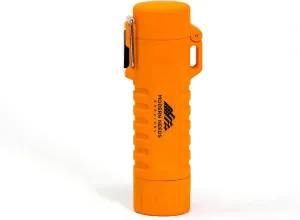 EverGlow Tactical Electric Lighter | Plasma Arc Rechargeable Lighter with LED Flashlight, Windproof & Waterproof, Perfect for Camping, Survival Kits, and Outdoor Adventures