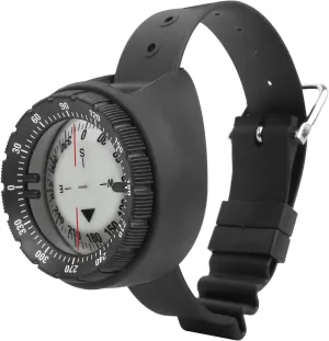 EVTSCAN Strong Magnet 50M Wrist Compass Waterproof Navigator Compass Underwater Luminous for Swimming