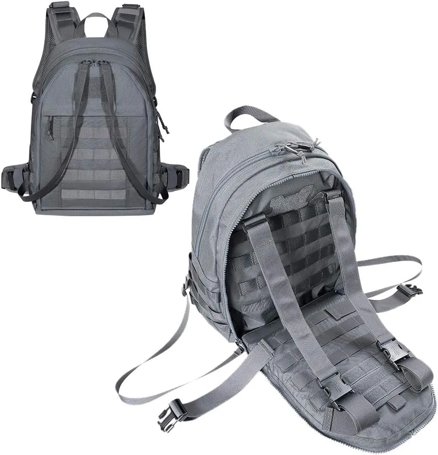 EXCELLENT ELITE SPANKER Military Tactical Backpack Detachable Backpack Quickly Turns into Outdoor Vest(Grey)