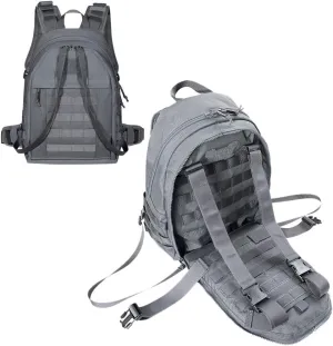 EXCELLENT ELITE SPANKER Military Tactical Backpack Detachable Backpack Quickly Turns into Outdoor Vest(Grey)