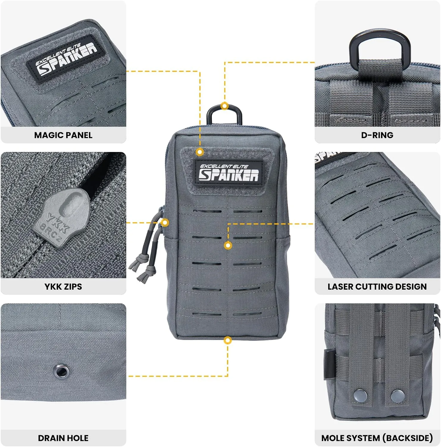 EXCELLENT ELITE SPANKER Tactical MOLLE Pouch EDC Utility Pouches Gadget Organizer Phone Holder Waist Bag Tool Pouch