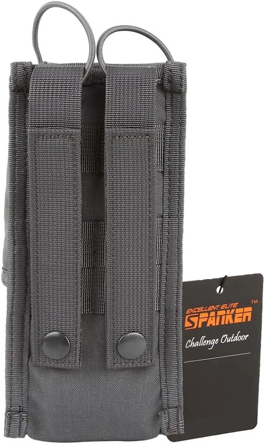 EXCELLENT ELITE SPANKER Tactical Universal Radio Holster Pouch Holder Case Bag Molle Adjustable Military Walkie Talkie Holder